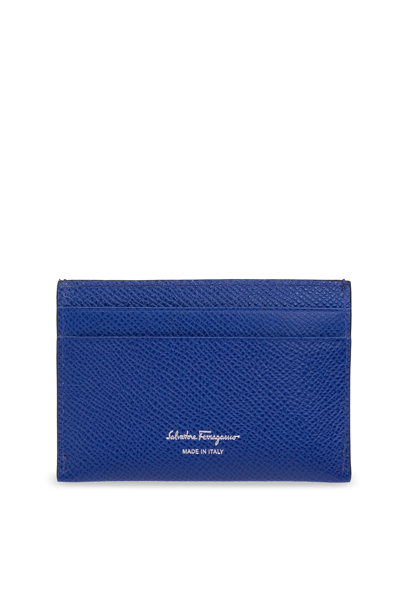 Blue Leather card holder FERRAGAMO Vitkac GB